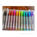 Ensemble de stylo de gel de paillettes de couleurs bien conçu